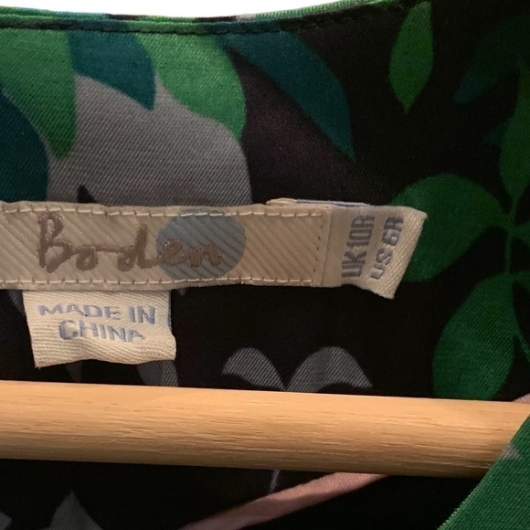 BODEN Floral Lattice Eliza Silk Blend Dress - Picture 7 of 7